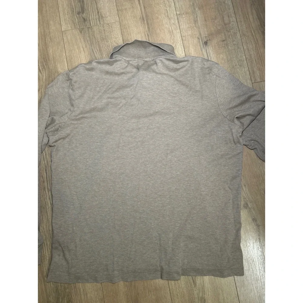 Polo Ralph Lauren Men's Long‎ Sleeve Polo Shirt Classic Fit Tan L
